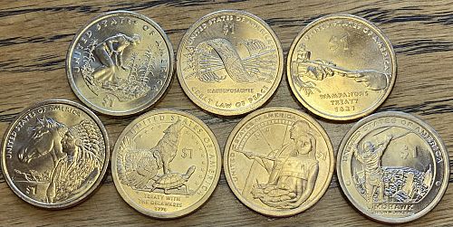 2009-2015 Sacagawea dollar Denver minted lot in MINT STATE condition
