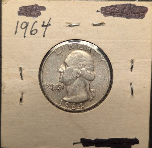 1964 Washington Quarter - NICE Shape!