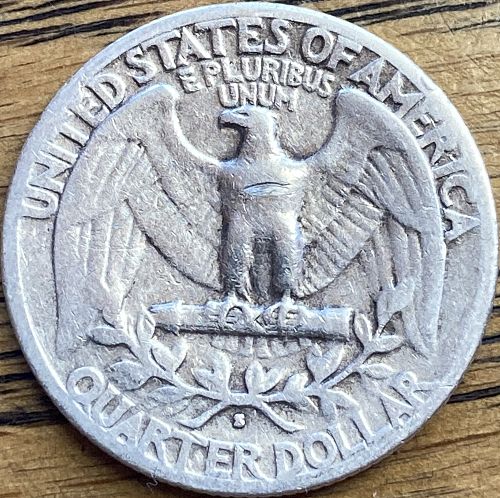 1941S Washington quarter in FINE condition