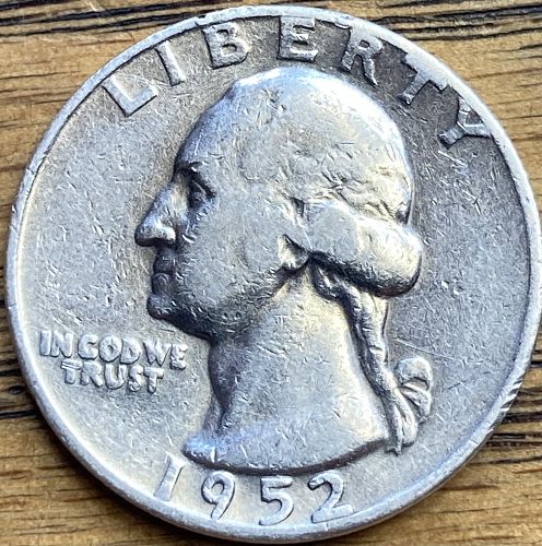 1952 D Washington quarter in VERY FINE condition