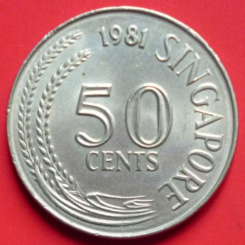 Singapore 50 Cents 1981 km 5