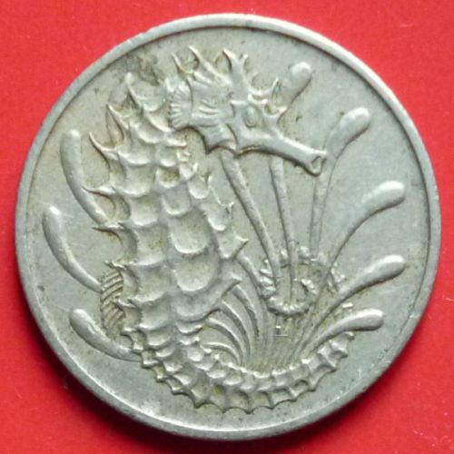 Singapore 10 and 20 Cents 2 pcs 1967 km 1 & 2