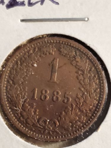 1885 Austria 1 Kreuzer