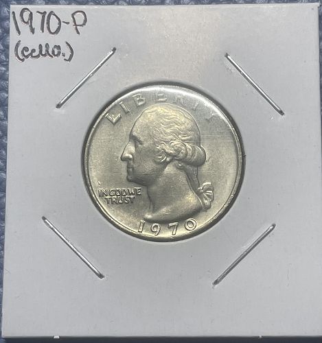 1970-P Washington Clad Quarter ~ BU/MS60+ Condition Still in Cellophane