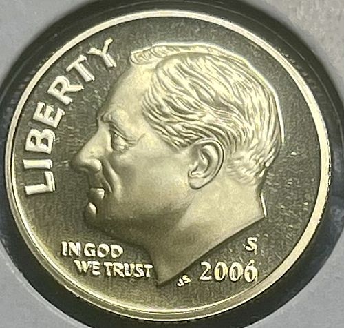 2006-S Roosevelt Clad Proof Dime • Cameo Proof Direct from Mint Proof Set