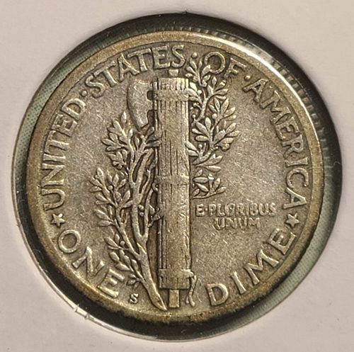1926-S Mercury Dime Fine-15