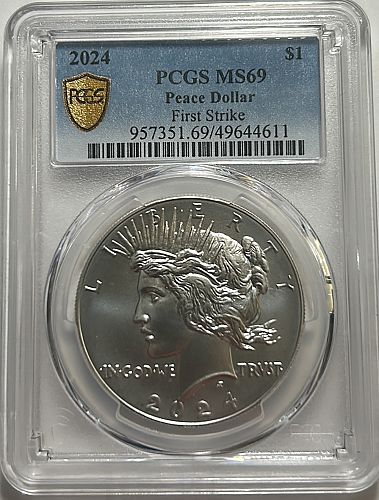 2024 P Peace Dollars : Uncirculated Modern Anniversary Silver Dollars S-5