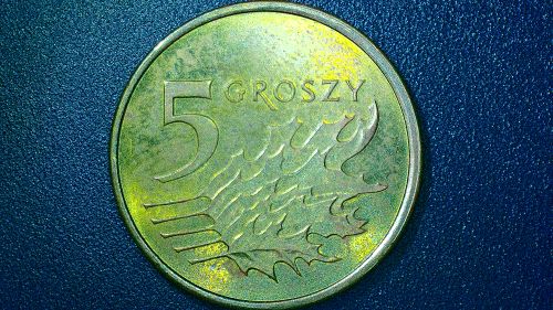 2021 5 Groszy Rzeczpospolita Polska (Red/Gold)