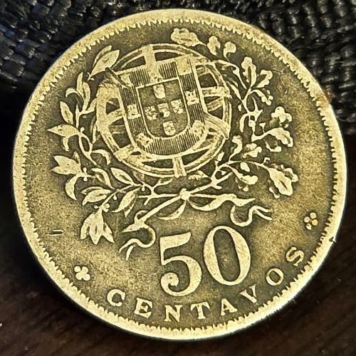 1929 St. Thomas & Prince (Portuguese) 50 Centavos - RARE & Nearly 100 Years Old!