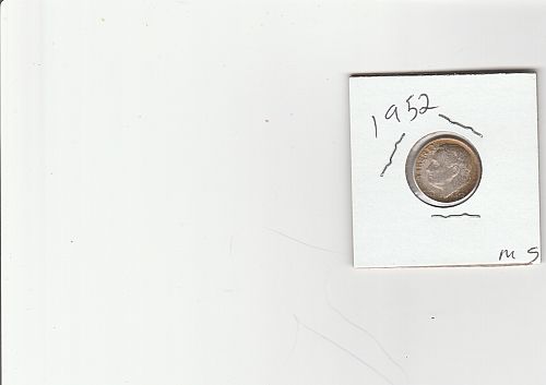 1952    ROOSEVELT DIME
