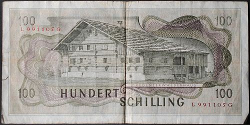 Austria P145a 100 Schilling VF