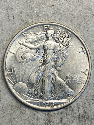 1936 Walking Liberty Half Dollar AU