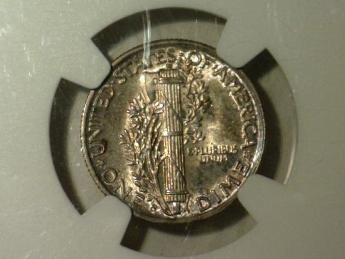 1943  S  SILVER   MERCURY DIME  NGC  MS-65 FB    NICE LOOKING COIN!!