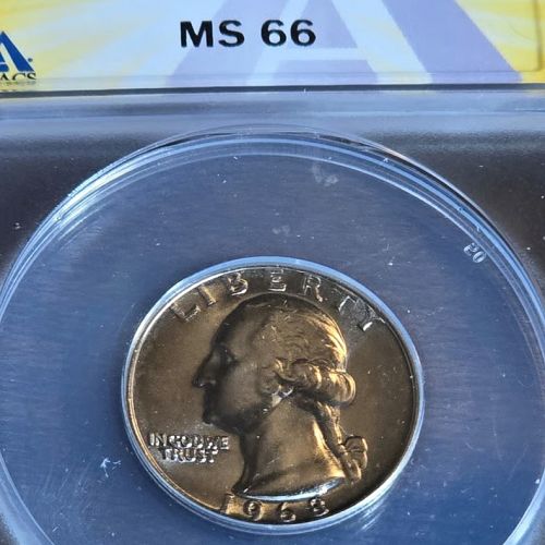 1968 Washington Quarter ANACS GRADED MS66!!!