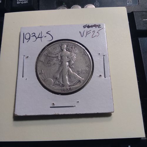 1934 S Walking Liberty Half Dollar