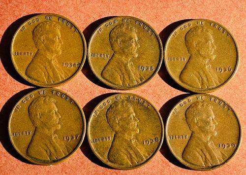 1930s tough to find Lincoln cents