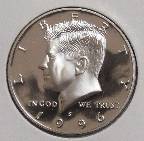 1996 S Proof Kennedy Half Dollar