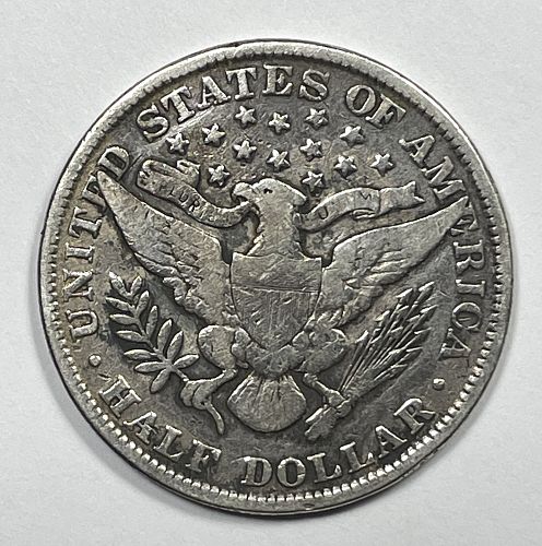 1899 Barber Silver Half Fine F details