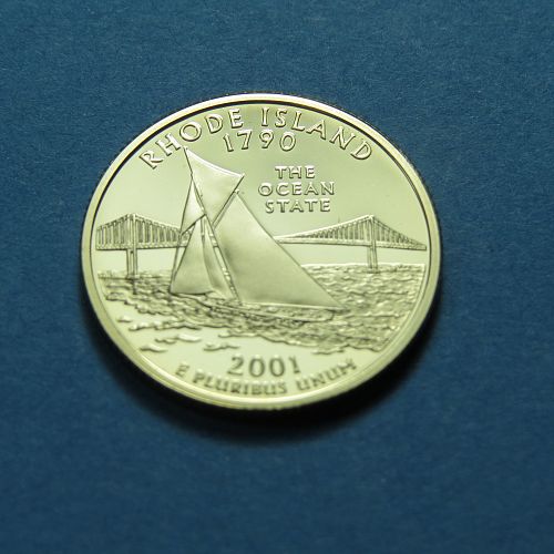 2001-S RHODE ISLAND STATE QUARTER (PROOF QUARTER)  LOT H153