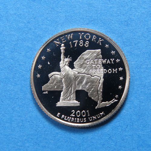 2001-S NEW YORK STATE QUARTER (PROOF QUARTER)  LOT H157