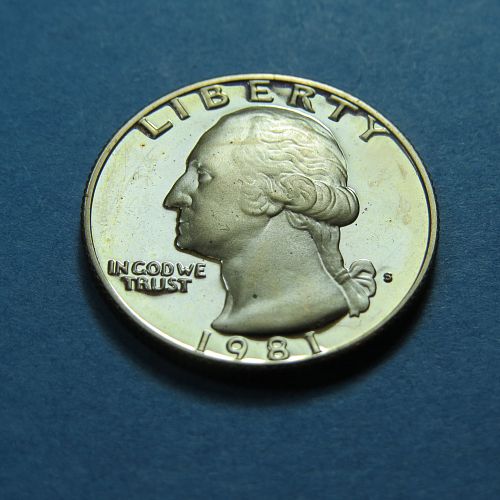 1981-S WASHINGTON PROOF QUARTER  LOT H182