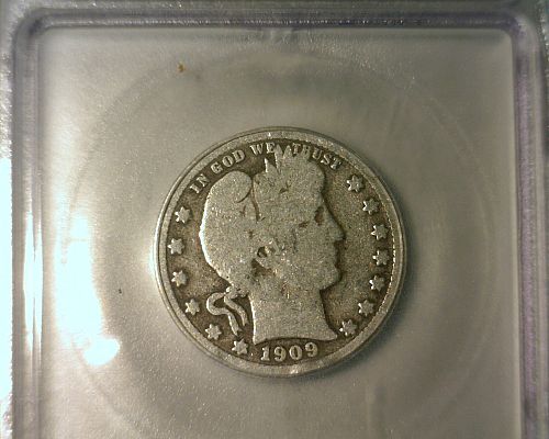 1909 O   SILVER  BARBER  QUARTER  ICG G-04 DETAILS   NICE LOOKING COIN