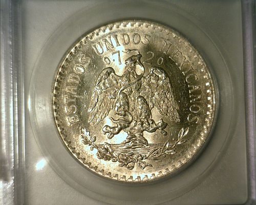 1932  SILVER MEXICO  PESO ICG MS-65      NICE LOOKING COIN!!
