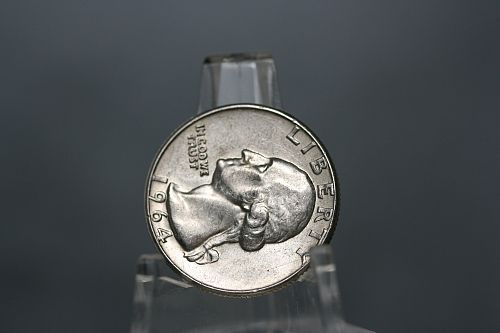1964P Washington Quarter 90% Silver AU