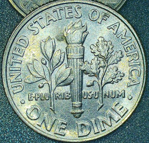 2017 P Roosevelt Dime Gem Brilliant Uncirculated Beautiful Toning Full Bands