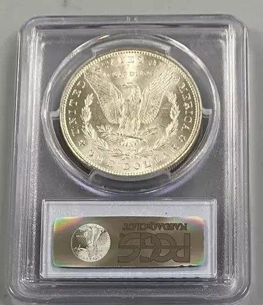 1882 MORGAN SILVER DOLLAR PCGS MS62