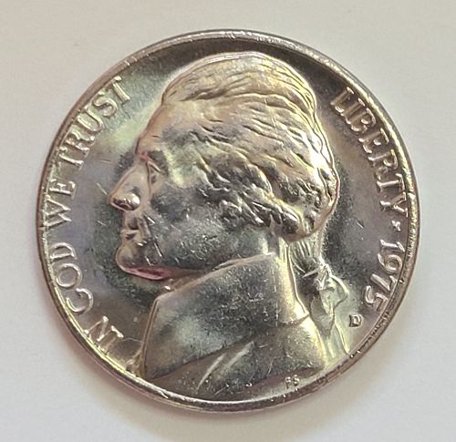 1975-D Jefferson Nickel MS-64 (Near Gem) SHARP STRIKE