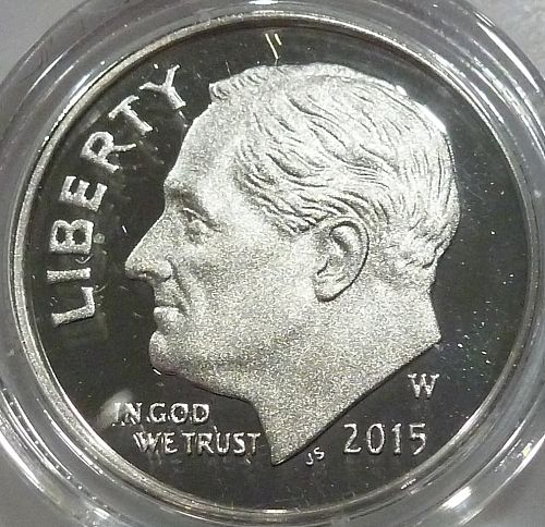 2015-W GEM PROOF SILVER  Roosevelt Dime  (941)