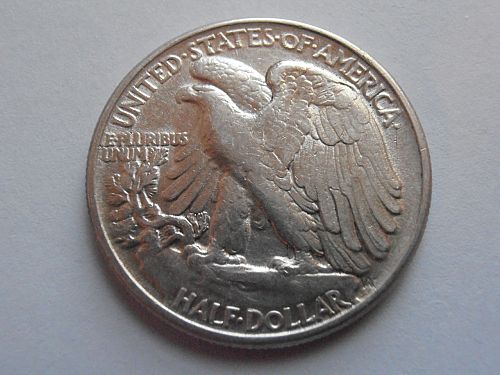 1944 P Walking Liberty Half  Dollar, Better Grade 90% Silver Coin,  (44PEB1)