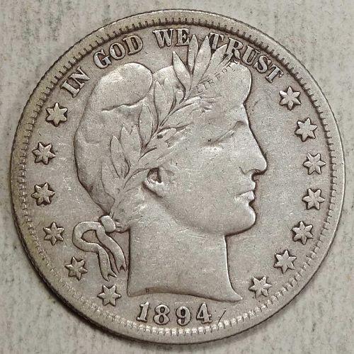 1894-S Barber Half Dollar, Choice Fine, Fine to Very Fine   1031-05