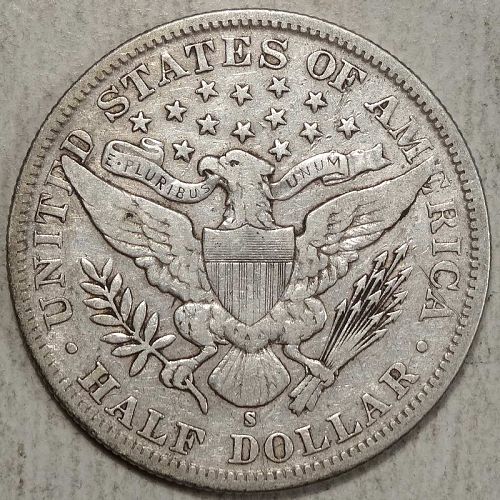 1894-S Barber Half Dollar, Choice Fine, Fine to Very Fine   1031-05