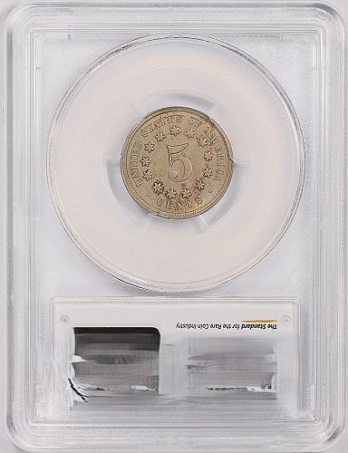 1867 Shield Nickel Without Rays PCGS MS62