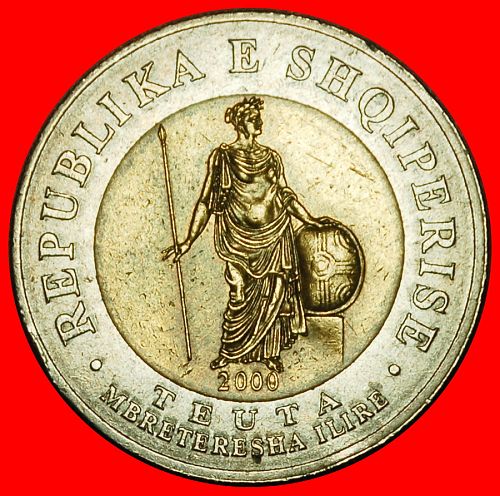 Ⰶ FRANCE: ALBANIA ★ 100 LEKS 2000 QUEEN TEUTA 231–228/227 BCE!