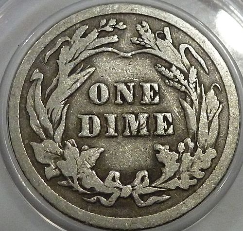 1911-P Grades FINE Barber Dime (400-31)