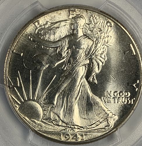 1941 Walking Liberty Half, MS65 PCGS (7591)