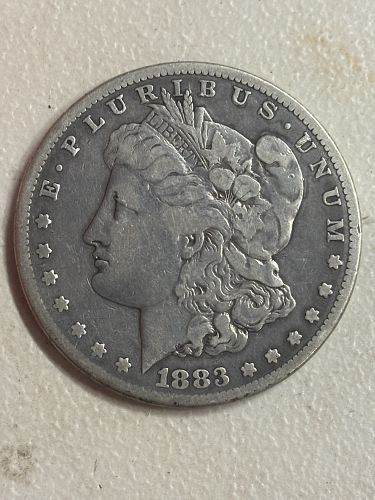 1883 s Morgan silver dollar