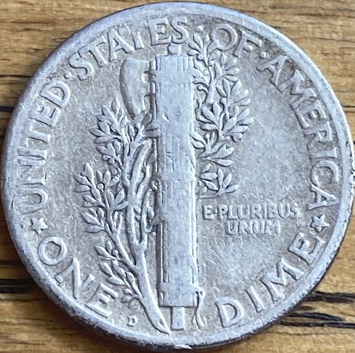1926D mercury dime in FINE+ condition