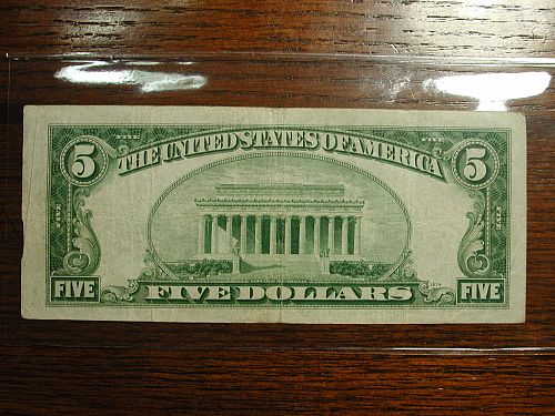 1934c 5 00 Silver Certificate NICE For Sale Buy Now Online Item