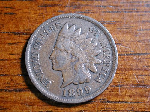 1899 Indian head penny Cent NICE