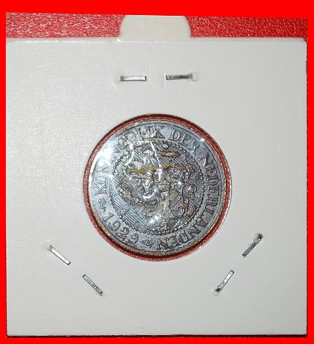 Ⰶ RAMPANT LION (1912-1941): NETHERLANDS ★ 2 1/2 CENTS 1929! WILHELMINA (1890-1948)