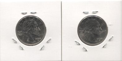 2 - 2023  - D  Washington Quarter  "American Women's Series" -  BESSIE COLEMAN -  VF