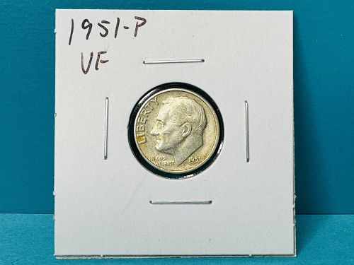 1951-P Roosevelt Dime (CB)