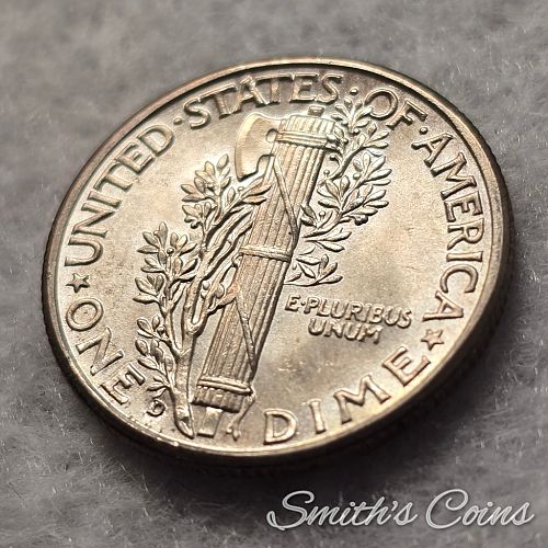 1943 D ~ Mercury Dime ~ MS-64 FSB