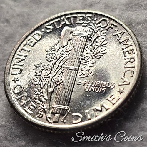 1943 D ~ Mercury Dime ~ MS-64 FSB