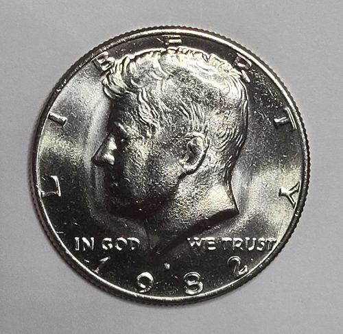 1982-D Kennedy Half Dollar MS-64 (Near Gem)