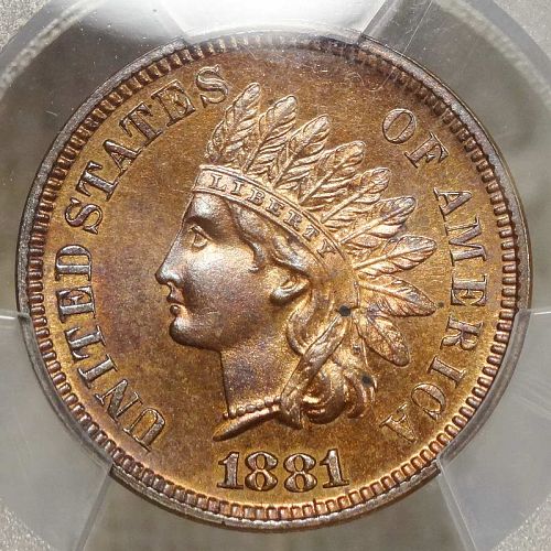 1881 Indian Cent, Choice Proof, PCGS/CAC PR-64RB